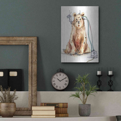 Luxe Metal Art 'Ruxpin' by Craig Snodgrass, Metal Wall Art,12x16