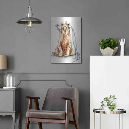 Luxe Metal Art 'Ruxpin' by Craig Snodgrass, Metal Wall Art,16x24