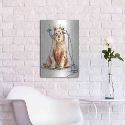 Luxe Metal Art 'Ruxpin' by Craig Snodgrass, Metal Wall Art,16x24