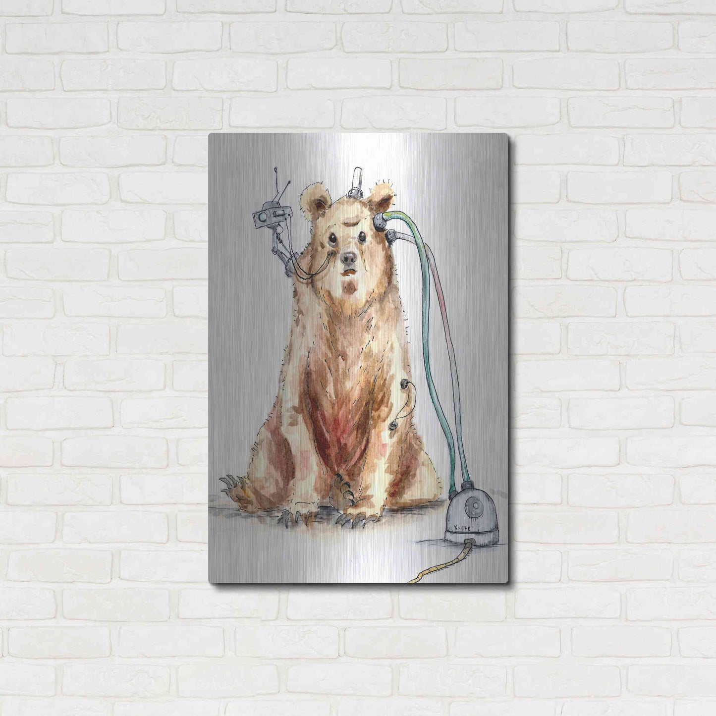 Luxe Metal Art 'Ruxpin' by Craig Snodgrass, Metal Wall Art,24x36