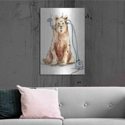 Luxe Metal Art 'Ruxpin' by Craig Snodgrass, Metal Wall Art,24x36