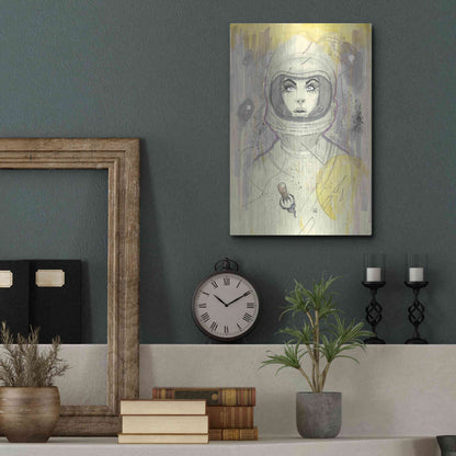 Luxe Metal Art 'Space Queen Gold' by Craig Snodgrass, Metal Wall Art,12x16