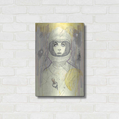 Luxe Metal Art 'Space Queen Gold' by Craig Snodgrass, Metal Wall Art,16x24