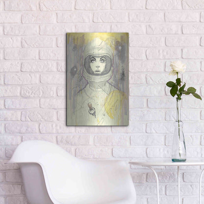 Luxe Metal Art 'Space Queen Gold' by Craig Snodgrass, Metal Wall Art,16x24