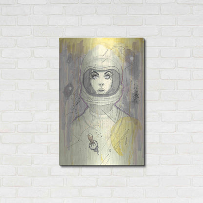 Luxe Metal Art 'Space Queen Gold' by Craig Snodgrass, Metal Wall Art,24x36