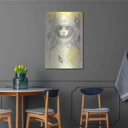 Luxe Metal Art 'Space Queen Gold' by Craig Snodgrass, Metal Wall Art,24x36