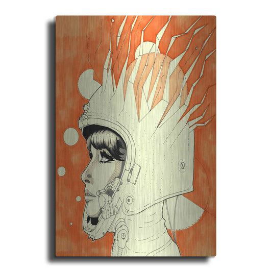 Luxe Metal Art 'Space Queen Fire' by Craig Snodgrass, Metal Wall Art