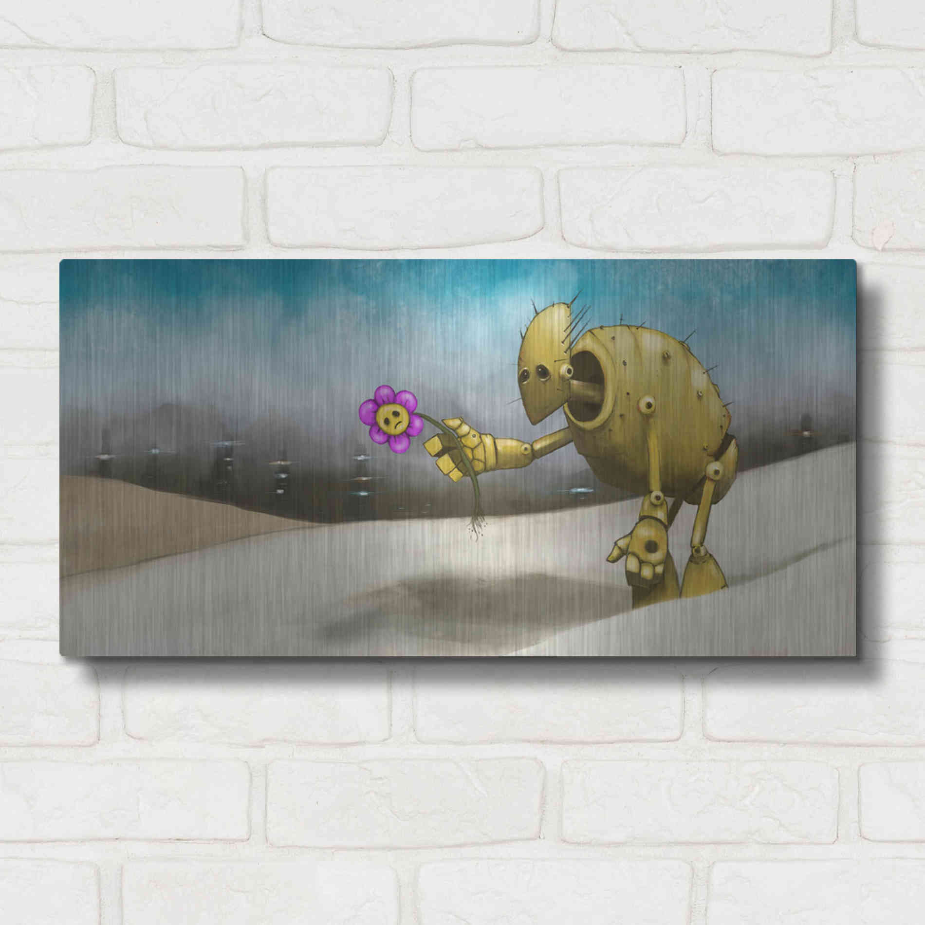 Luxe Metal Art 'Them Days Are Gone' by Craig Snodgrass, Metal Wall Art,24x12