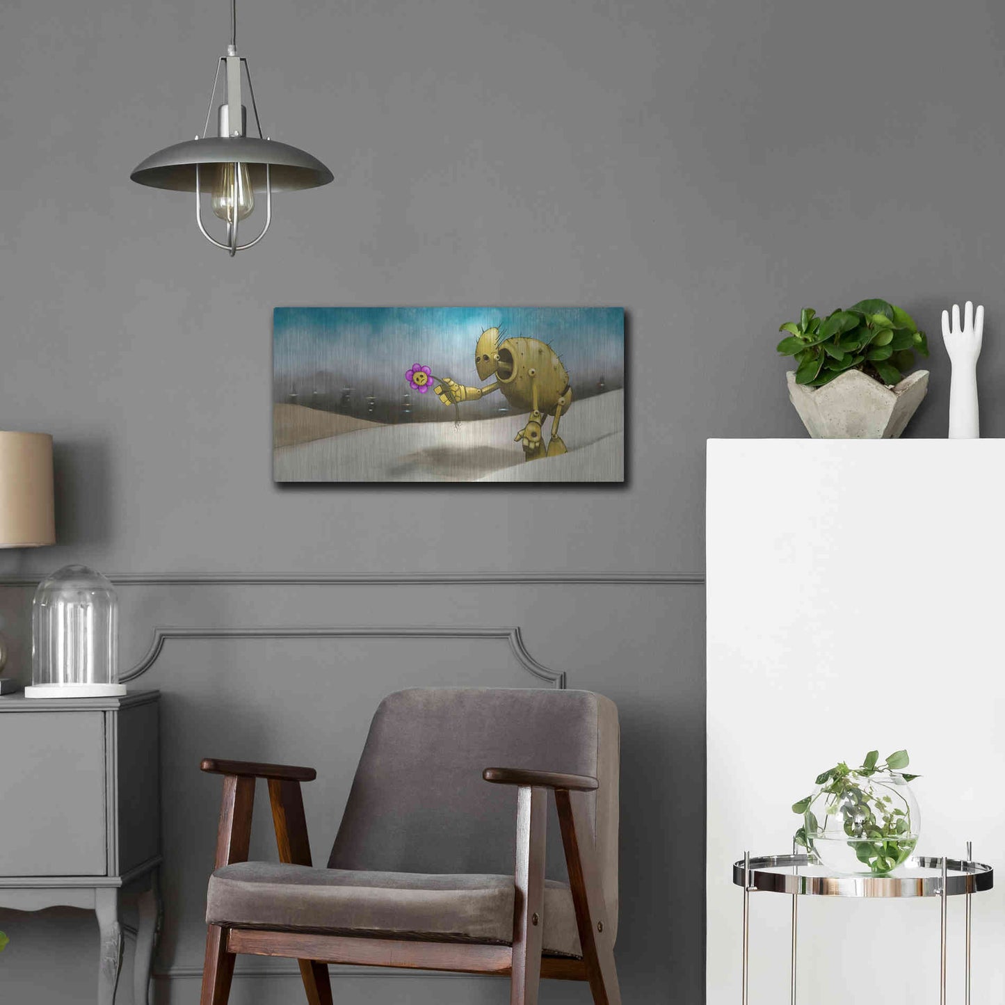 Luxe Metal Art 'Them Days Are Gone' by Craig Snodgrass, Metal Wall Art,24x12