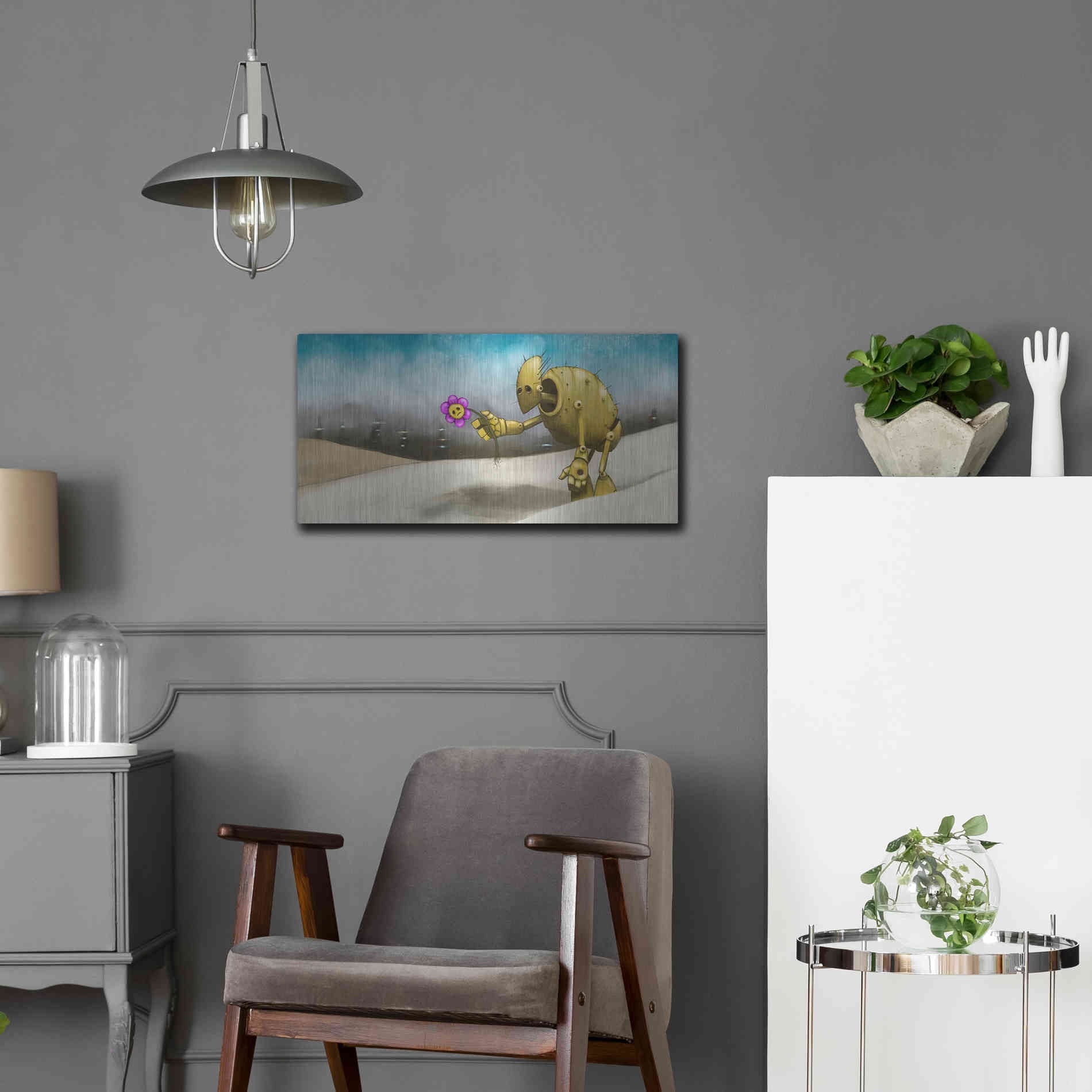 Luxe Metal Art 'Them Days Are Gone' by Craig Snodgrass, Metal Wall Art,24x12