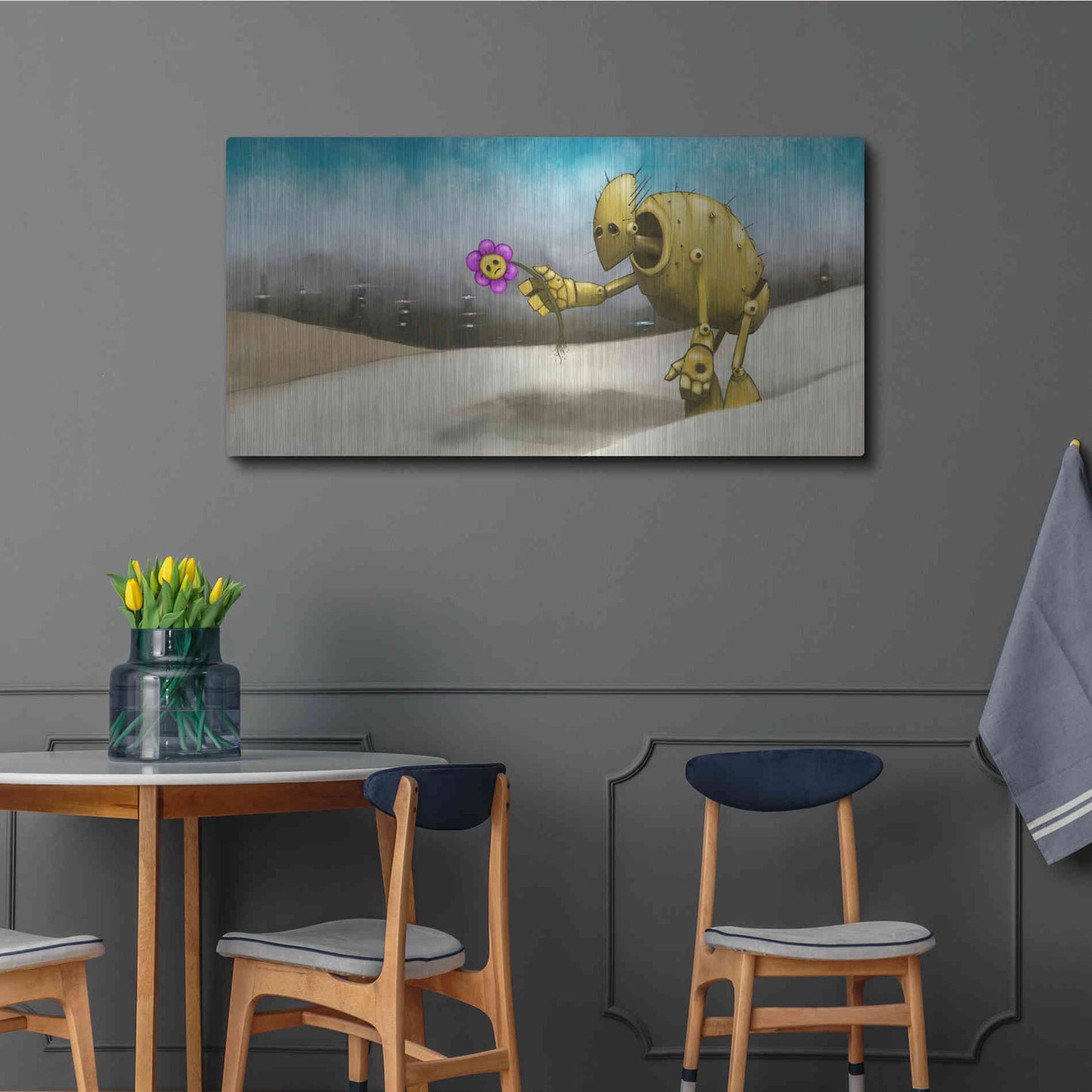 Luxe Metal Art 'Them Days Are Gone' by Craig Snodgrass, Metal Wall Art,48x24