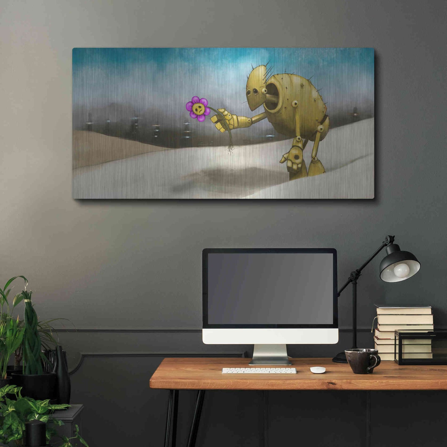 Luxe Metal Art 'Them Days Are Gone' by Craig Snodgrass, Metal Wall Art,48x24