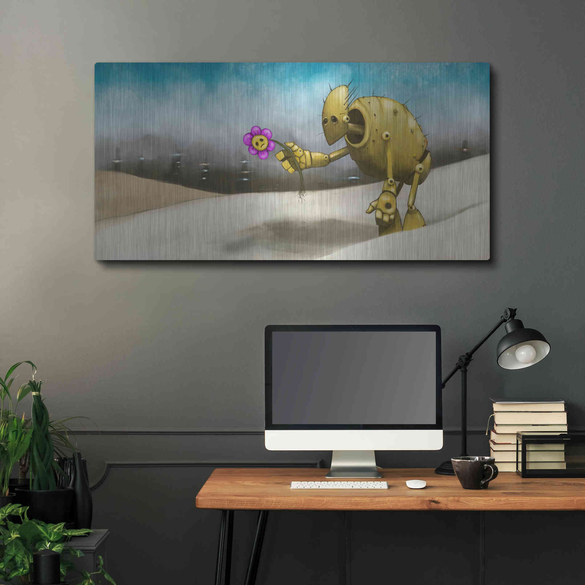 Luxe Metal Art 'Them Days Are Gone' by Craig Snodgrass, Metal Wall Art,48x24