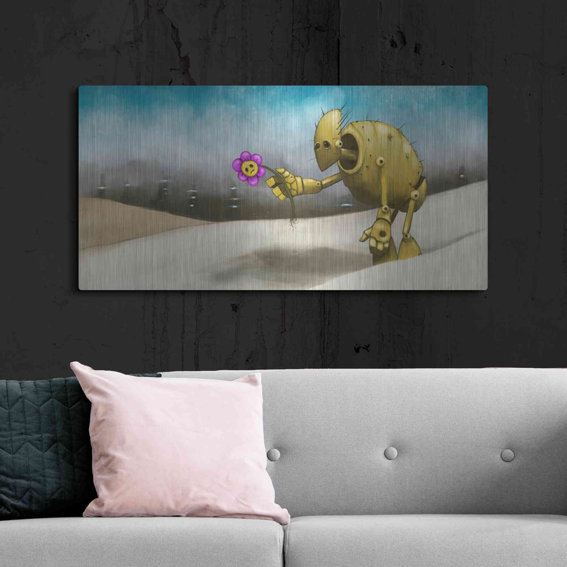 Luxe Metal Art 'Them Days Are Gone' by Craig Snodgrass, Metal Wall Art,48x24