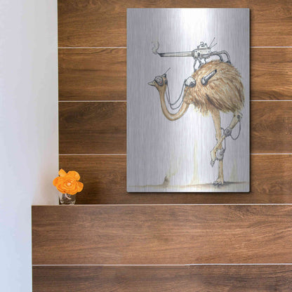 Luxe Metal Art 'War Emu' by Craig Snodgrass, Metal Wall Art,12x16