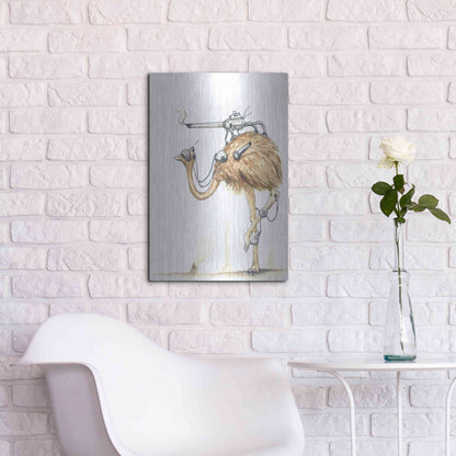 Luxe Metal Art 'War Emu' by Craig Snodgrass, Metal Wall Art,16x24