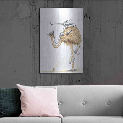 Luxe Metal Art 'War Emu' by Craig Snodgrass, Metal Wall Art,24x36