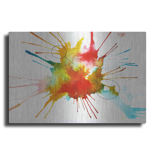 Luxe Metal Art 'Watercolor Splat' by Craig Snodgrass, Metal Wall Art