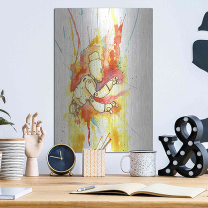 Luxe Metal Art 'Nimbus Bot' by Craig Snodgrass, Metal Wall Art,12x16