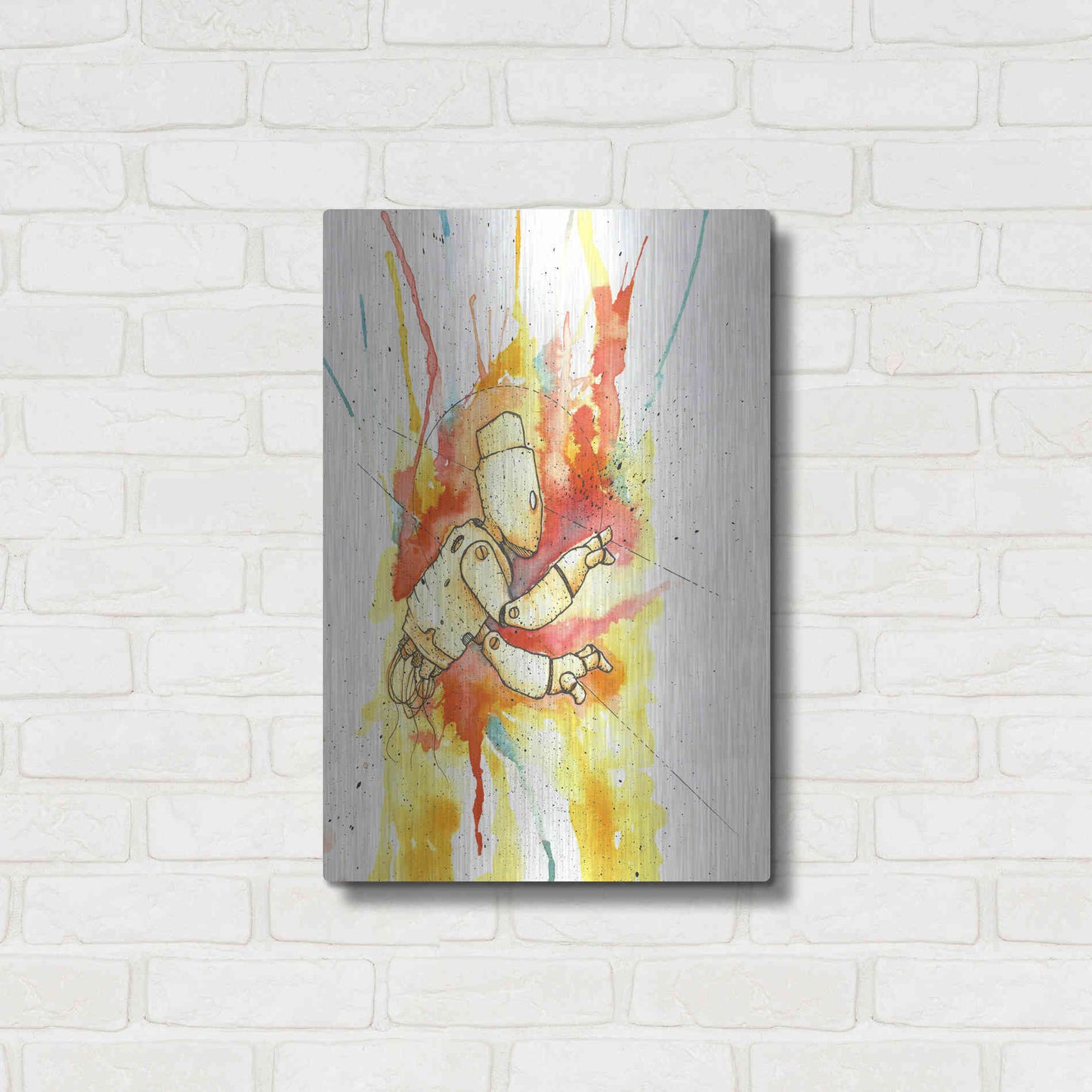 Luxe Metal Art 'Nimbus Bot' by Craig Snodgrass, Metal Wall Art,16x24