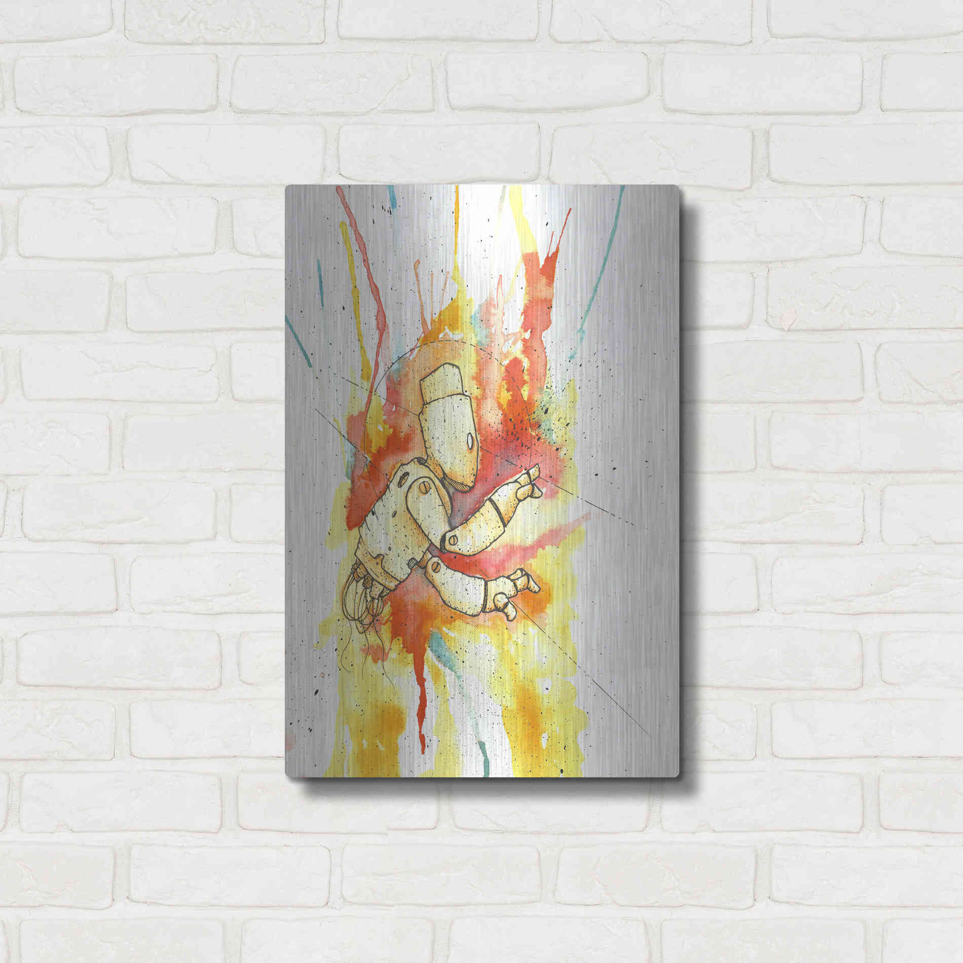 Luxe Metal Art 'Nimbus Bot' by Craig Snodgrass, Metal Wall Art,16x24