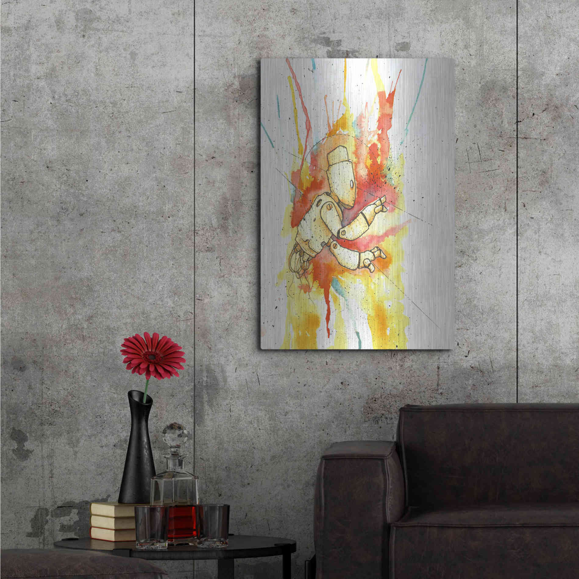 Luxe Metal Art 'Nimbus Bot' by Craig Snodgrass, Metal Wall Art,24x36
