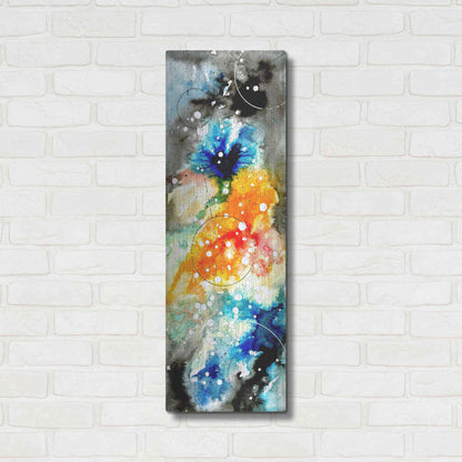 Luxe Metal Art 'Watercolor Nebula 1.0' by Craig Snodgrass, Metal Wall Art,12x36
