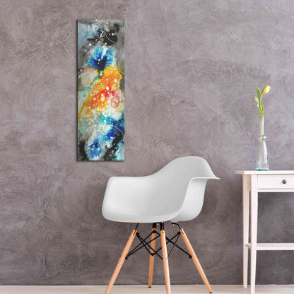 Luxe Metal Art 'Watercolor Nebula 1.0' by Craig Snodgrass, Metal Wall Art,12x36