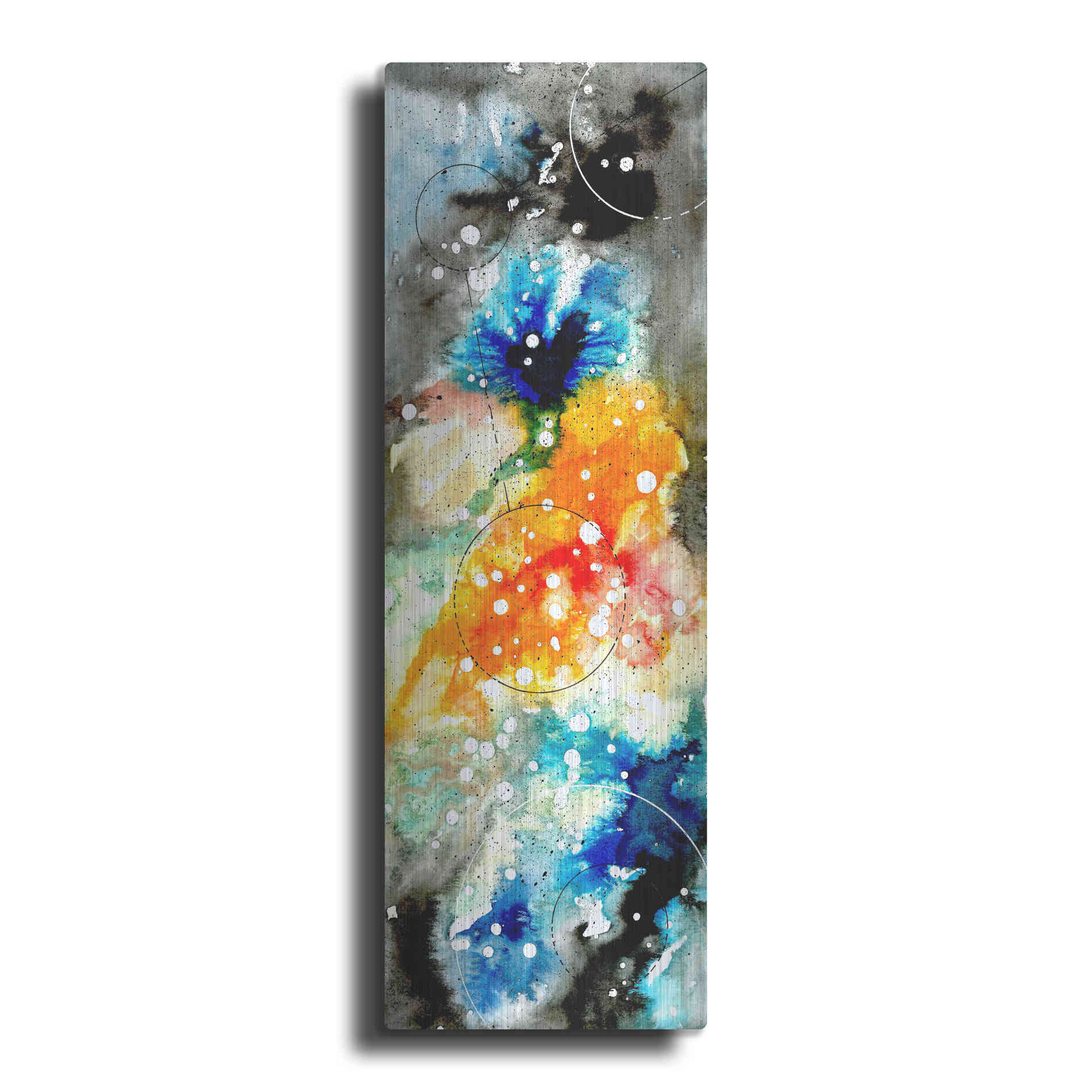 Luxe Metal Art 'Watercolor Nebula 1.0' by Craig Snodgrass, Metal Wall Art,3:1 P
