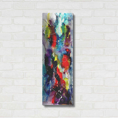 Luxe Metal Art 'Watercolor Nebula 2.0' by Craig Snodgrass, Metal Wall Art,12x36