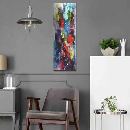 Luxe Metal Art 'Watercolor Nebula 2.0' by Craig Snodgrass, Metal Wall Art,12x36