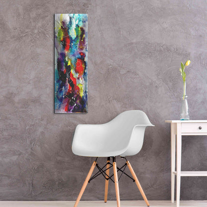 Luxe Metal Art 'Watercolor Nebula 2.0' by Craig Snodgrass, Metal Wall Art,12x36