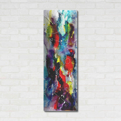 Luxe Metal Art 'Watercolor Nebula 2.0' by Craig Snodgrass, Metal Wall Art,16x48