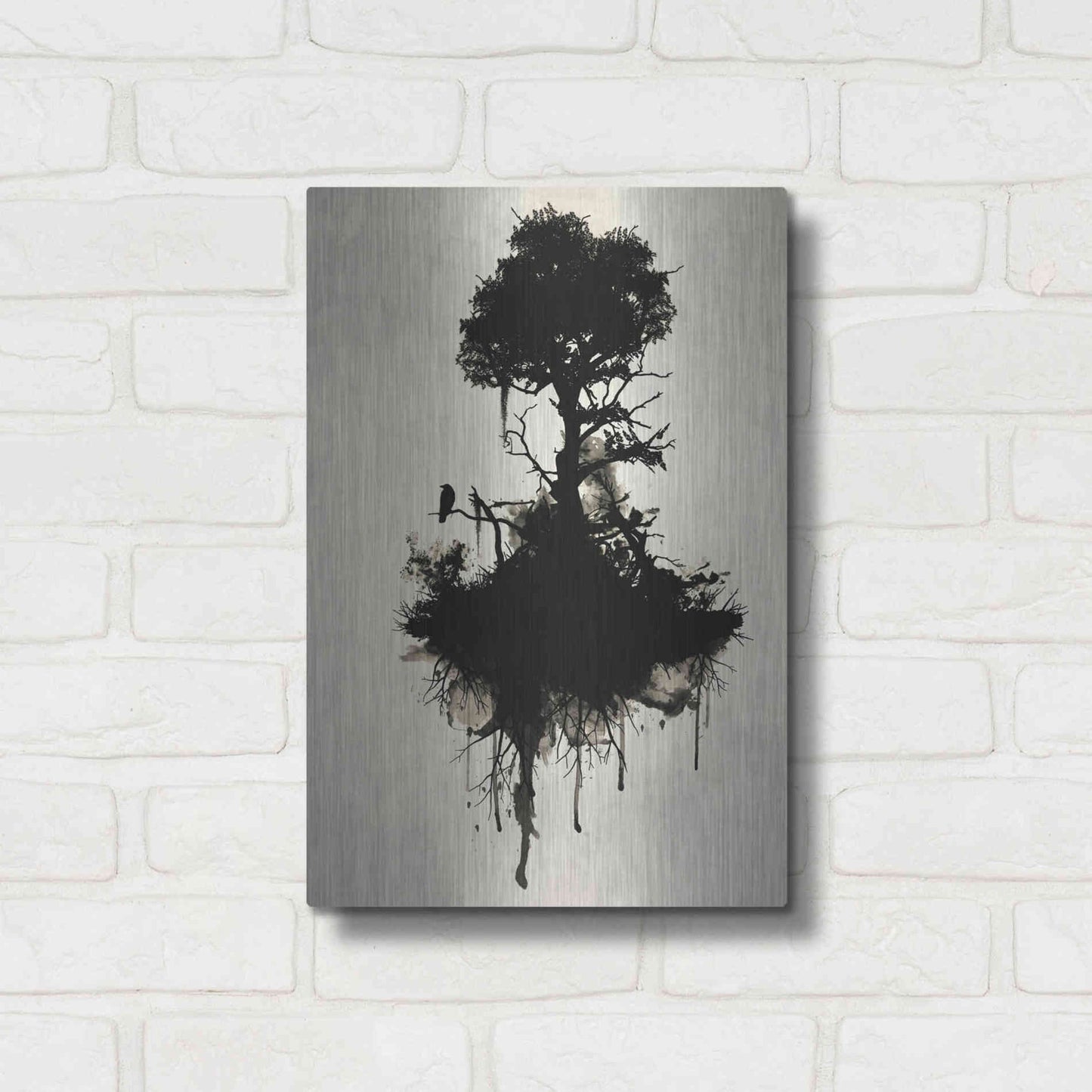 Luxe Metal Art 'Last Tree Standing' by Nicklas Gustafsson, Metal Wall Art,12x16