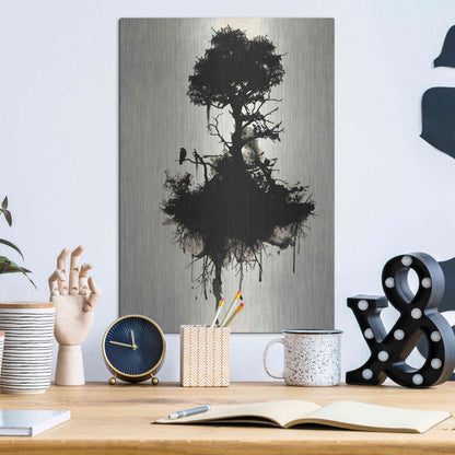 Luxe Metal Art 'Last Tree Standing' by Nicklas Gustafsson, Metal Wall Art,12x16