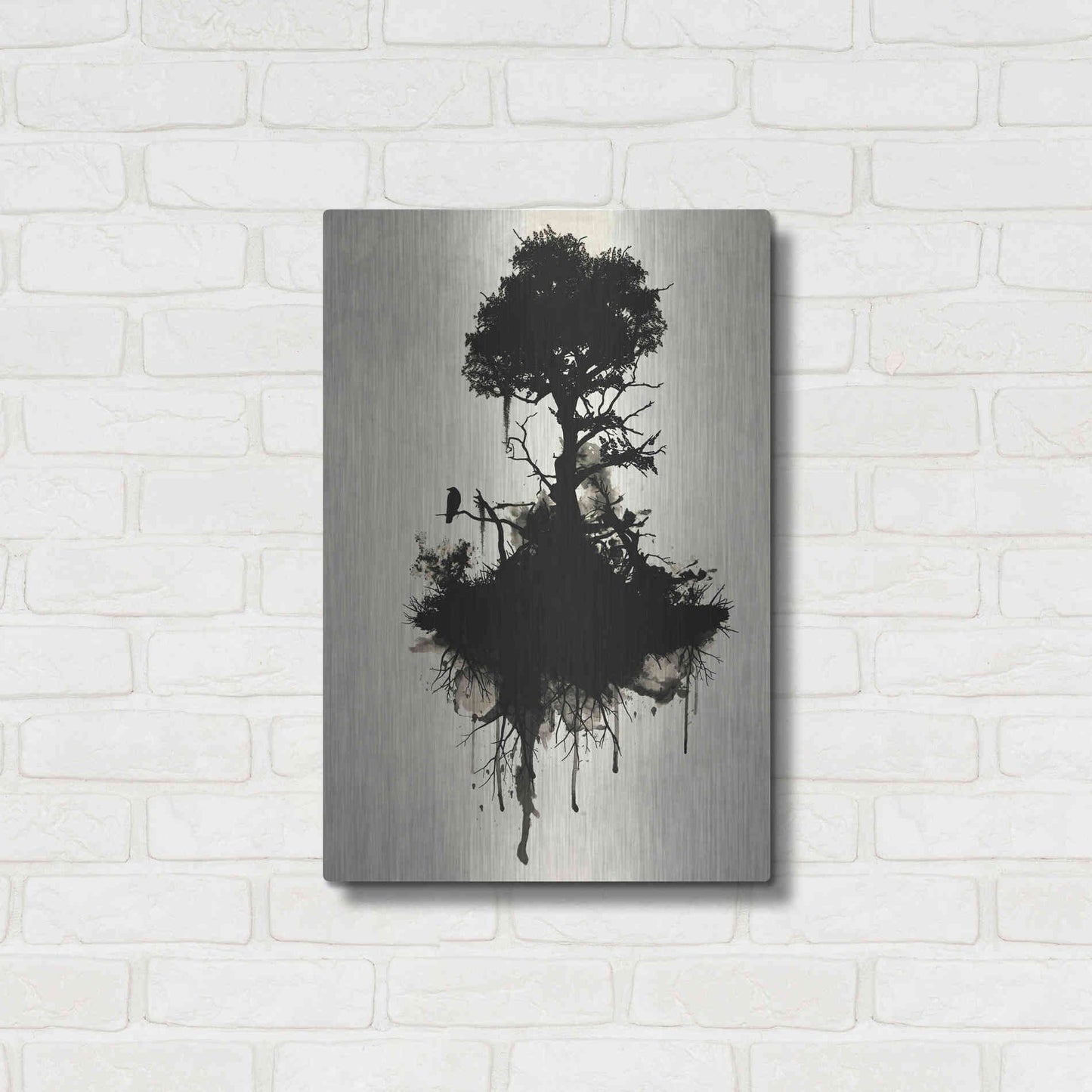 Luxe Metal Art 'Last Tree Standing' by Nicklas Gustafsson, Metal Wall Art,16x24