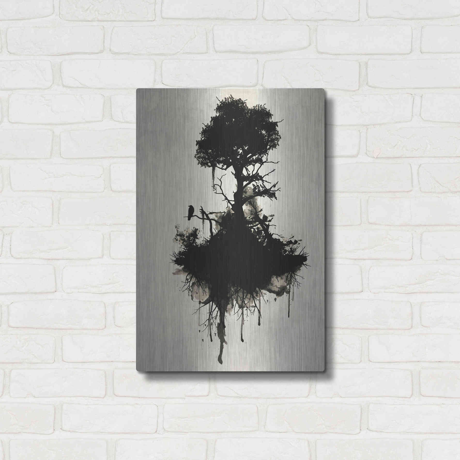 Luxe Metal Art 'Last Tree Standing' by Nicklas Gustafsson, Metal Wall Art,16x24