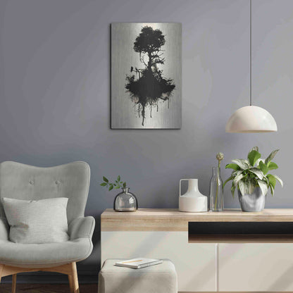 Luxe Metal Art 'Last Tree Standing' by Nicklas Gustafsson, Metal Wall Art,16x24