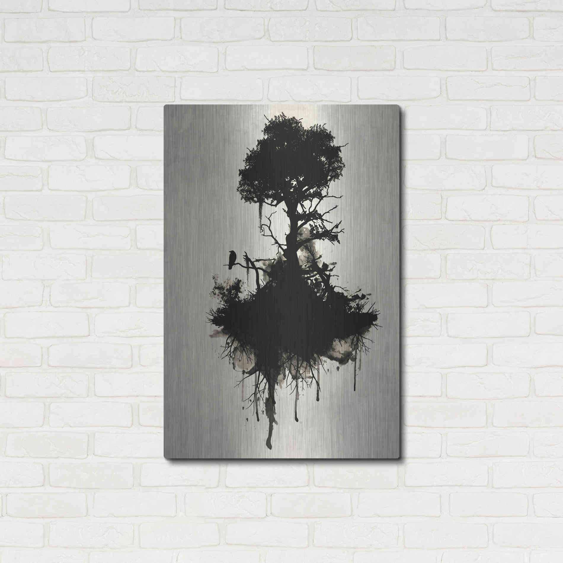 Luxe Metal Art 'Last Tree Standing' by Nicklas Gustafsson, Metal Wall Art,24x36