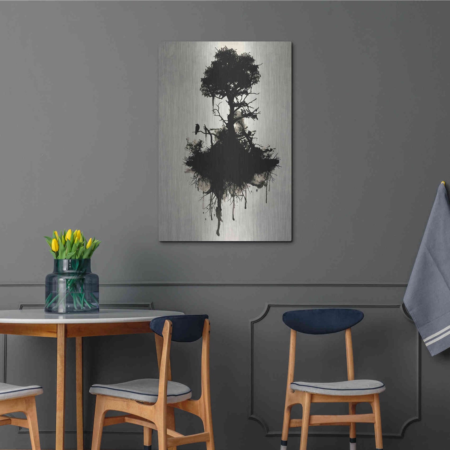 Luxe Metal Art 'Last Tree Standing' by Nicklas Gustafsson, Metal Wall Art,24x36