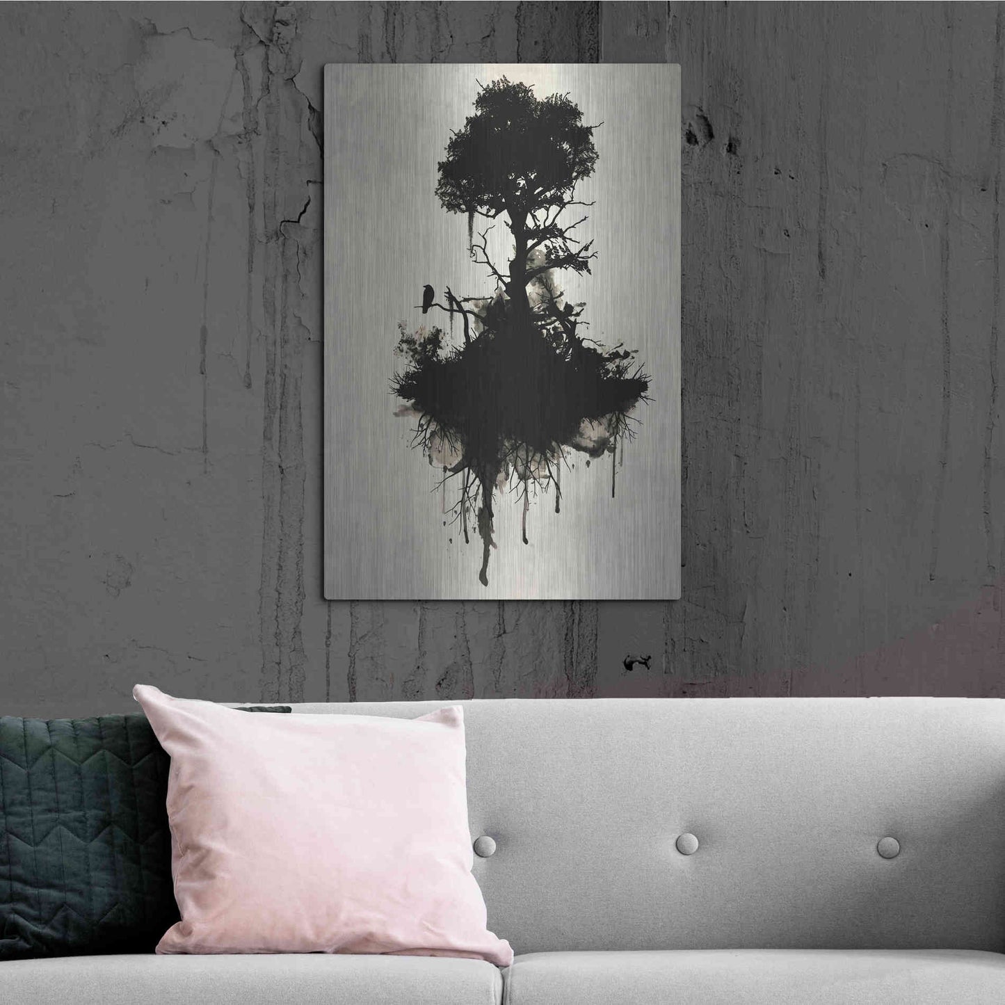 Luxe Metal Art 'Last Tree Standing' by Nicklas Gustafsson, Metal Wall Art,24x36