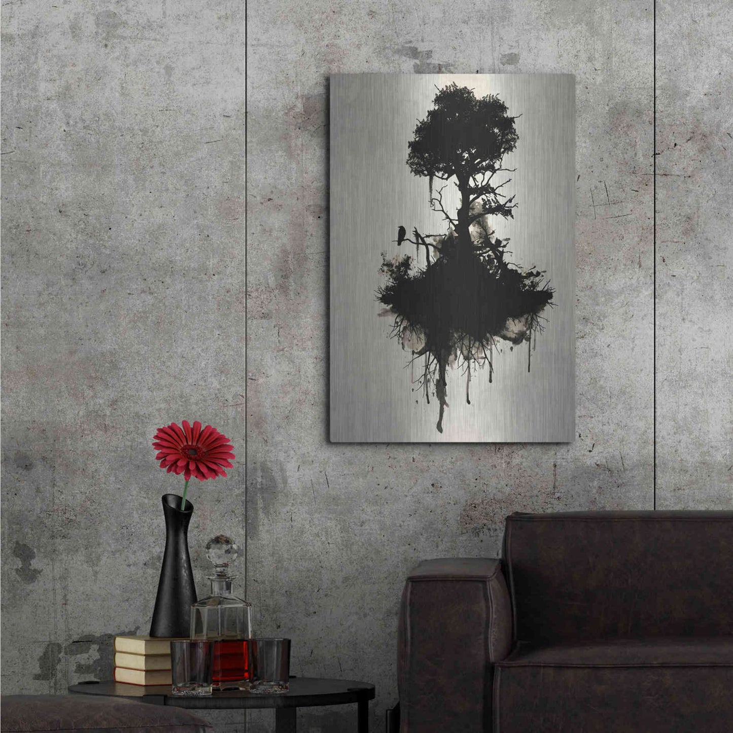 Luxe Metal Art 'Last Tree Standing' by Nicklas Gustafsson, Metal Wall Art,24x36