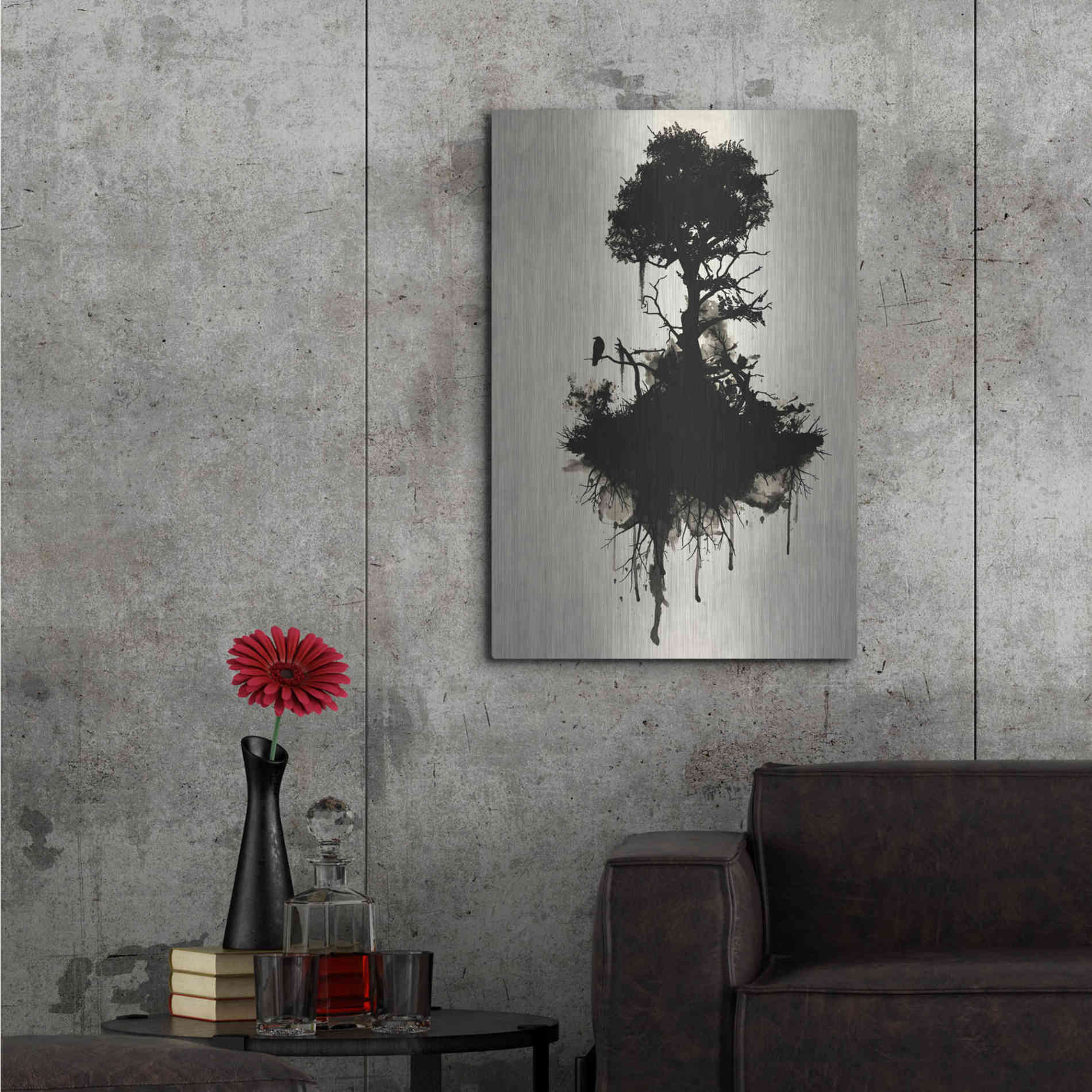 Luxe Metal Art 'Last Tree Standing' by Nicklas Gustafsson, Metal Wall Art,24x36