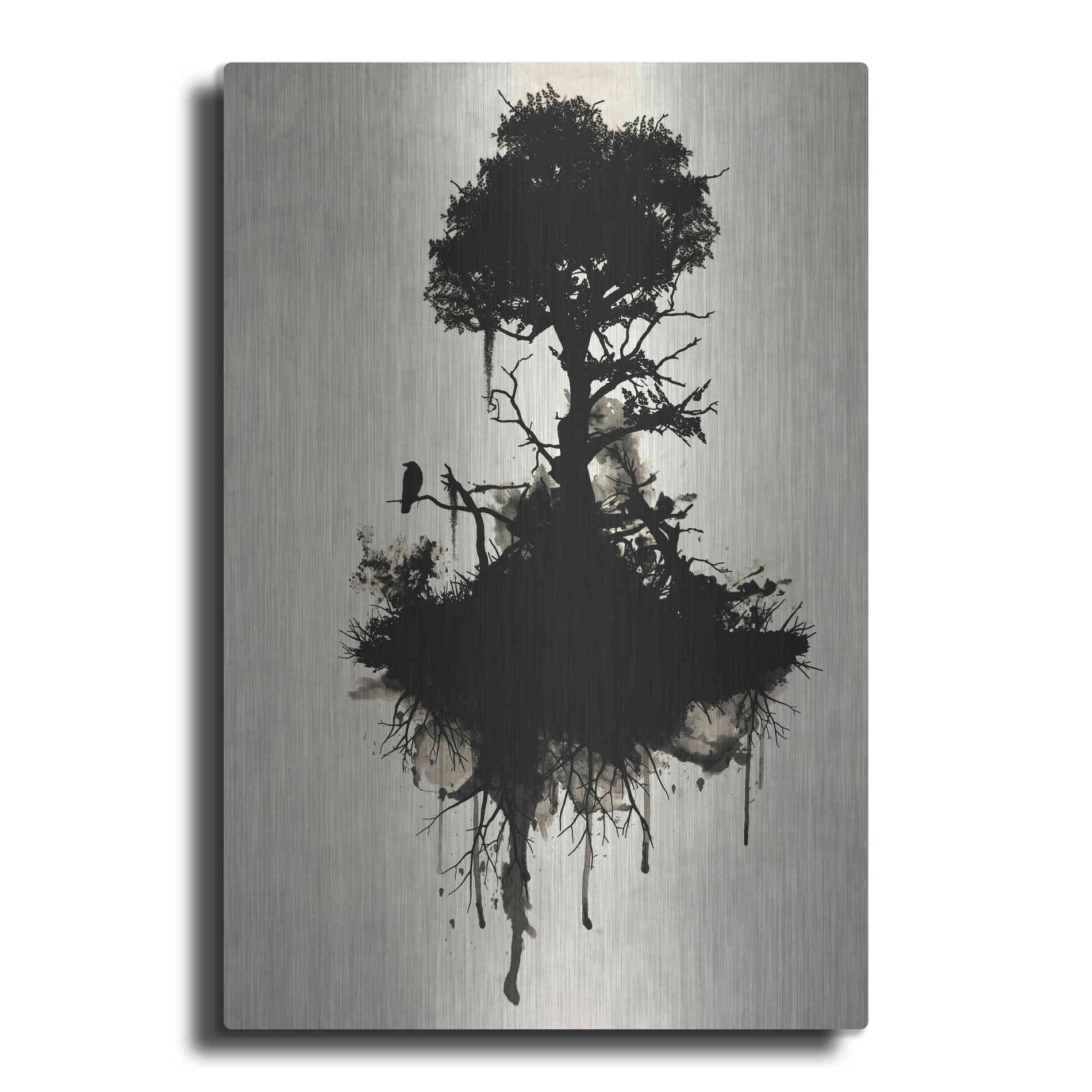Luxe Metal Art 'Last Tree Standing' by Nicklas Gustafsson, Metal Wall Art