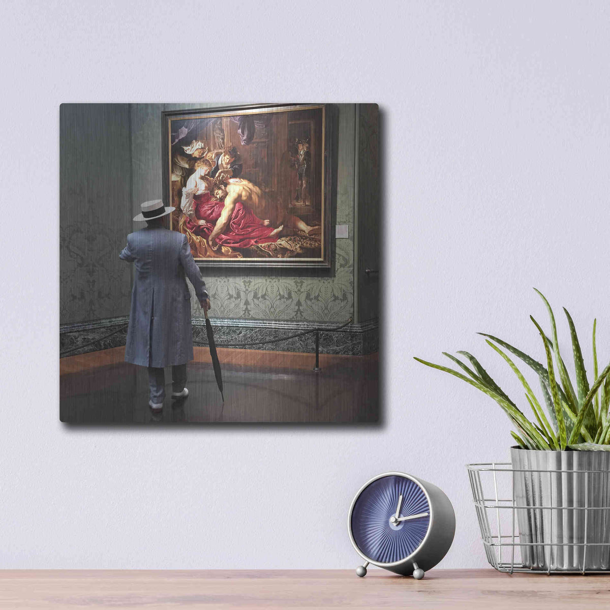 Luxe Metal Art 'Picture In A Picture', Metal Wall Art,12x12
