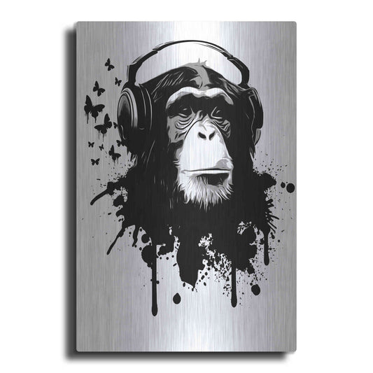 Luxe Metal Art 'Monkey Busines' by Nicklas Gustafsson, Metal Wall Art