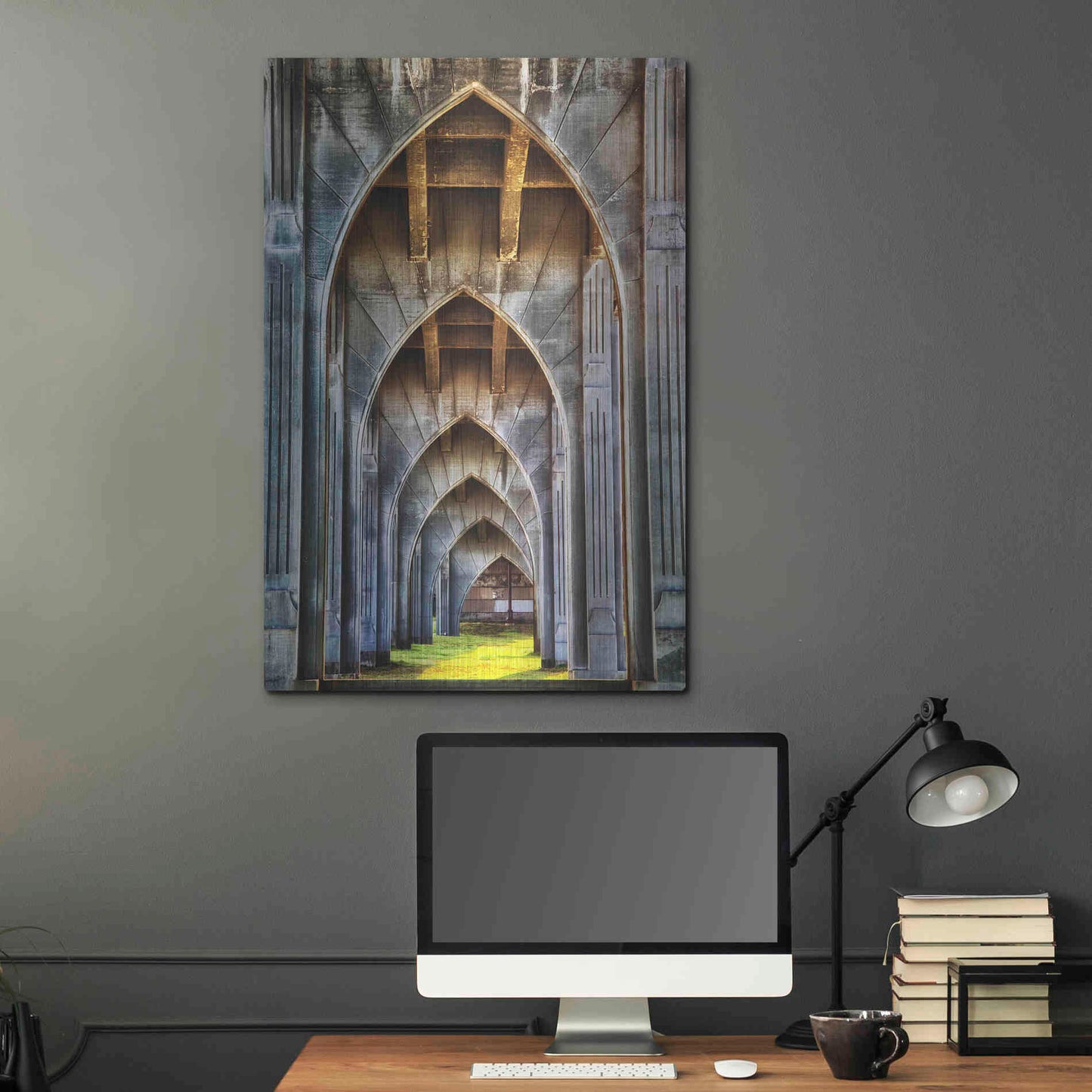 Luxe Metal Art 'Arches For Days' by Darren White, Metal Wall Art,24x36