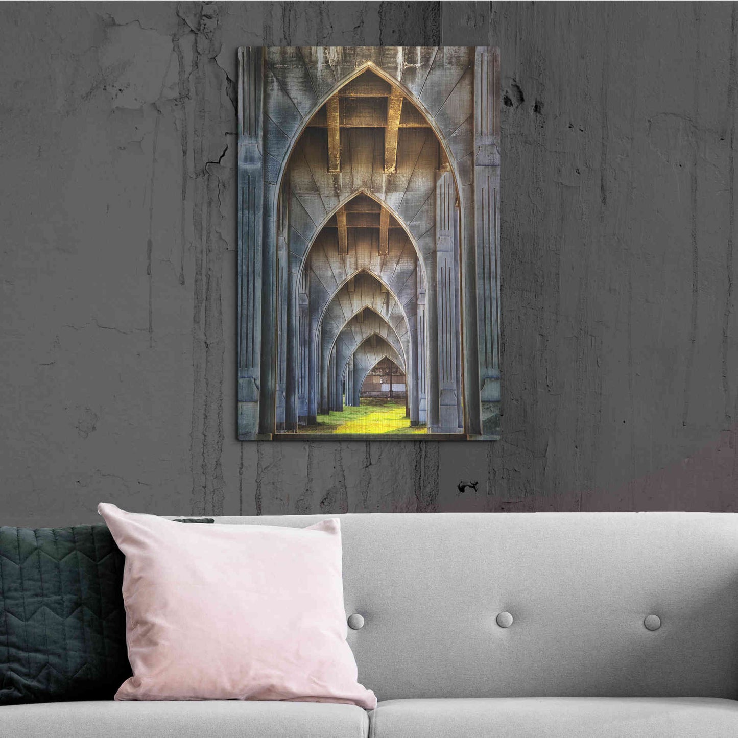 Luxe Metal Art 'Arches For Days' by Darren White, Metal Wall Art,24x36