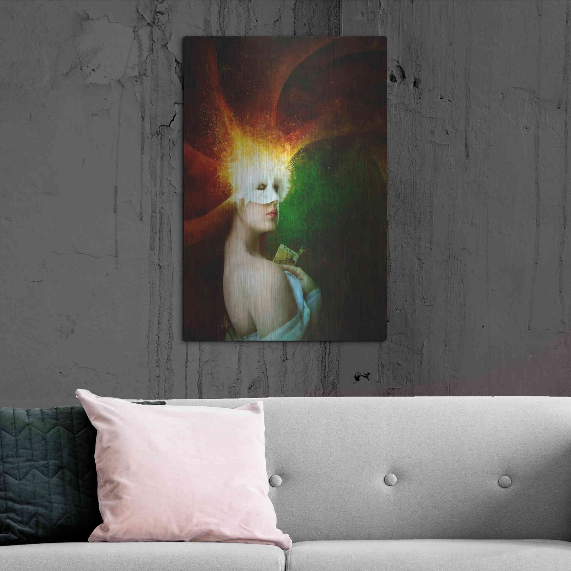 Luxe Metal Art 'Eleanor' by Mario Sanchez Nevado, Metal Wall Art,24x36