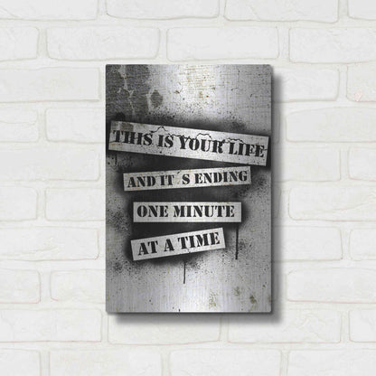 Luxe Metal Art 'This is Your Life' by Nicklas Gustafsson, Metal Wall Art,12x16